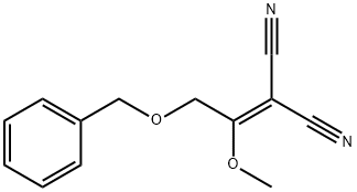 2-(2-(BENZYLOXY)-1-METHOXYETHYLIDENE)MALONONITRILE Struktur