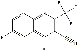 4-broMo-6-fluoro-2-(trifluoroMethyl)quinoline-3-carbonitrile