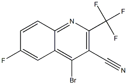  4-broMo-6-fluoro-2-(trifluoroMethyl)quinoline-3-carbonitrile