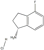 (R)-4-FLUORO-INDAN-1-YLAMINE-HCl Struktur