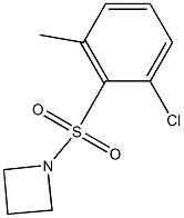 1-[(2-chloro-6-Methylphenyl)sulfonyl]azetidine 化学構造式