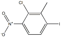 2-Chloro-4-iodo-3-Methyl-1-nitro-benzene 化学構造式