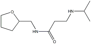3-IsopropylaMino-N-(tetrahydro-furan-2-ylMethyl)-propionaMide,,结构式