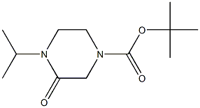 4-Isopropyl-3-oxo-piperazine-1-carboxylicacidtert-butylester,,结构式