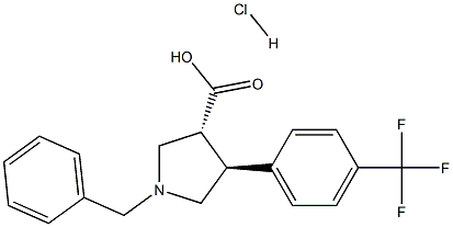  Trans-1-benzyl-4-(4-(trifluoroMethyl)phenyl)pyrrolidine-3-carboxylic acid-HCl