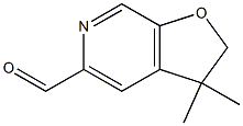 2,3-dihydro-3,3-diMethylfuro[2,3-c]pyridine-5-carbaldehyde,,结构式