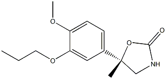 (S)-5-(4-Methoxy-3-propoxyphenyl)-5-Methyl-2-oxazolidinone Structure