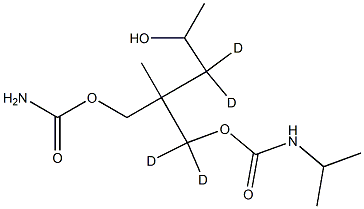 (1-Methylethyl)carbaMic Acid 2-[[(AMinocarbonyl)oxy]Methyl]-4-hydroxy-2-
Methylpentyl-d4 Ester Struktur