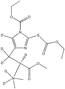  1-(Ethoxycarbonyl)-2-[(ethoxycarbonyl)thio]-N,N-diMethyl-L-histidine-d6 Methyl Ester