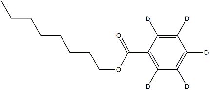 n-Octyl Benzoate-d5 化学構造式