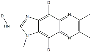 1,6,7-TriMethyl-1H-iMidazo[4,5-g]quinoxalin-2-aMine-d3 Structure