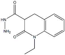 1-ethyl-2-oxo-1,2,3,4-tetrahydroquinoline-3-carbohydrazide Structure