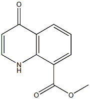 4-Oxo-1,4-dihydro-quinoline-8-carboxylic acid Methyl ester Structure