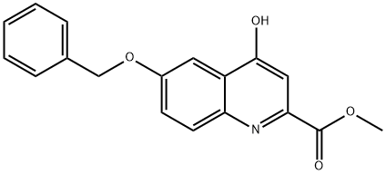 6-Benzyloxy-4-hydroxy-quinoline-2-carboxylic acid Methyl ester, 1373835-19-8, 结构式