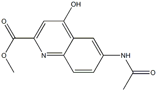 6-AcetylaMino-4-hydroxy-quinoline-2-carboxylic acid Methyl ester Structure