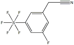 3-氟-5-(五氟硫代)苯基乙腈,97%, , 结构式