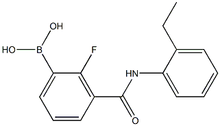 3-(2-EthylphenylcarbaMoyl)-2-fluorobenzeneboronic acid, 97%, 2096353-51-2, 结构式
