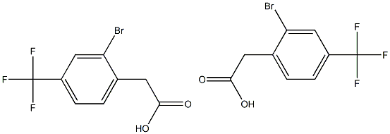 2-BROMO-4-(TRIFLUORMETHYL)PHENYLACETIC ACID / 2-(2-broMo-4-(trifluoroMethyl)phenyl)acetic acid,,结构式