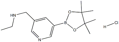 Ethyl-[5-(4,4,5,5-tetraMethyl-[1,3,2]dioxaborolan-2-yl)-pyridin-3-ylMethyl]-aMine.HCl Structure