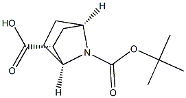 (1S,2R,4R)-7-(tert-butoxycarbonyl)-7-azabicyclo[2.2.1]heptane-2-carboxylic acid,,结构式