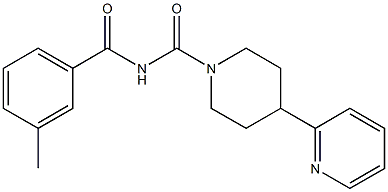 N-(3-Methylbenzoyl)-4-(pyridin-2-yl)piperidine-1-carboxaMide Structure