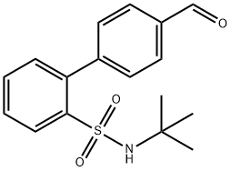 N-tert-butyl-4'-forMylbiphenyl-2-sulfonaMide Struktur