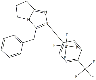 (S)-Benzyl-2-[4-(trifluoroMethyl)phenyl]-6,7-dihydro-5H-pyrrolo[2,1-c][1,2,4]triazoliuM Tetrafluoroborate|(S)-苄基-2-[4-(三氟甲基)苯基]-6,7-二氢-5H-吡咯并[2,1-C][1,2,4]三唑四氟硼酸盐