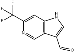 6-(TrifluoroMethyl)-5-azaindole-3-carboxaldehyde 结构式