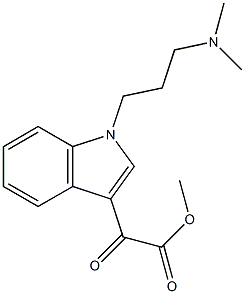 Methyl 2-(1-(3-(diMethylaMino)propyl)-1H-indol-3-yl)-2-oxoacetate Struktur