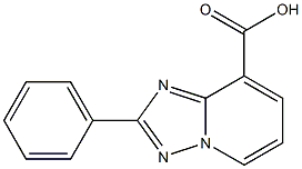 2-phenyl-[1,2,4]triazolo[1,5-a]pyridine-8-carboxylic acid,,结构式