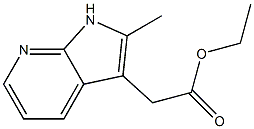 (2-Methyl-1H-pyrrolo[2,3-b]pyridin-3-yl)-acetic acid ethyl ester,,结构式