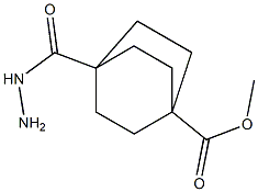 Methyl 4-(hydrazinecarbonyl)bicyclo[2.2.2]octane-1-carboxylate 化学構造式