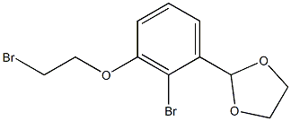 2-(2-broMo-3-(2-broMoethoxy)phenyl)-1,3-dioxolane Structure