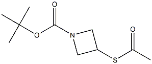 tert-butyl 3-(acetylthio)azetidine-1-carboxylate,,结构式