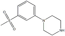 1-(3-(Methylsulfonyl)phenyl)piperazine,,结构式