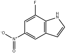 7-fluoro-5-nitro-1H-indole Struktur