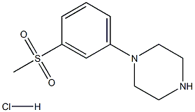 1-(3-(METHYLSULFONYL)PHENYL)PIPERAZINE HCL Structure