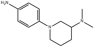 1-(4-AMINOPHENYL)-3-N,N-DIMETHYLAMINO-PIPERIDINE 结构式