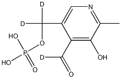 Pyridoxal-d3 5-Phosphate 结构式