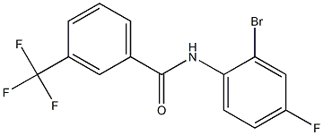 N-(2-bromo-4-fluorophenyl)-3-(trifluoromethyl)benzamide Structure