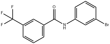 N-(3-bromophenyl)-3-(trifluoromethyl)benzamide 化学構造式