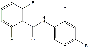 N-(4-溴-2-氟苯)-2,6-二氟苯甲酰胺,97%, , 结构式