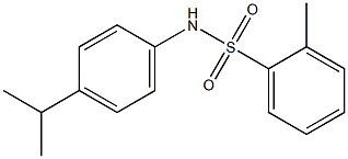 N-(4-异丙基苯)-2-甲基苯磺酰胺,825607-03-2,结构式