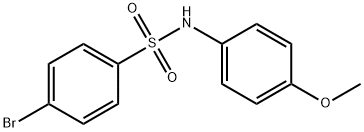 4-溴-N-(4-甲氧基苯)苯磺酰胺,7454-72-0,结构式
