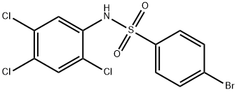 4-溴-N-(2,4,5-三氯苯基)苯磺酰胺,346698-94-0,结构式