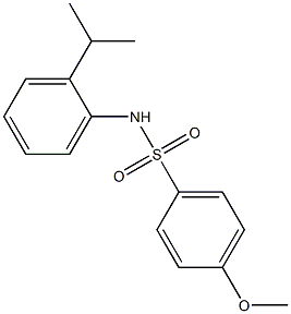 N-(2-isopropylphenyl)-4-methoxybenzenesulfonamide|N-(2-异丙基苯)-4-甲氧基苯磺酰胺,97%