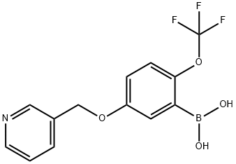 [5-(Pyridin-3-ylmethoxy)-2-(trifluoromethoxy)phenyl]boronic acid Structure