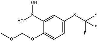 2-(Methoxymethoxy)-5-trifluoromethylthiophenylboronic acid Struktur