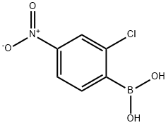 2-クロロ-4-ニトロフェニルボロン酸 化学構造式