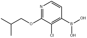 3-Chloro-2-isobutoxypyridine-4-boronic acid Struktur